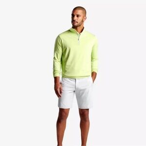 Peter Millar Crown Sport Perth Performance 1/4 Zip Men's 2XL Spritzer Golf NWT